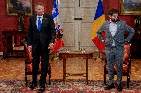 Romanian President Klaus Iohannis Visits Chile